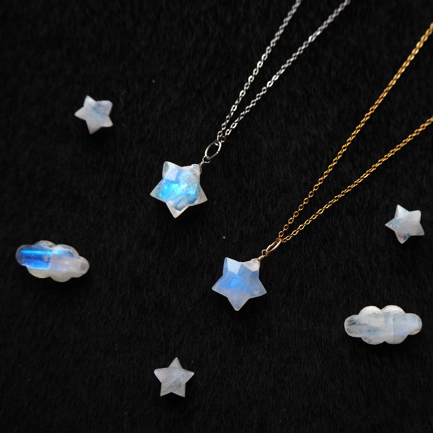 ムーンストーン 星ペンダント 14mm/天然石アクセサリー