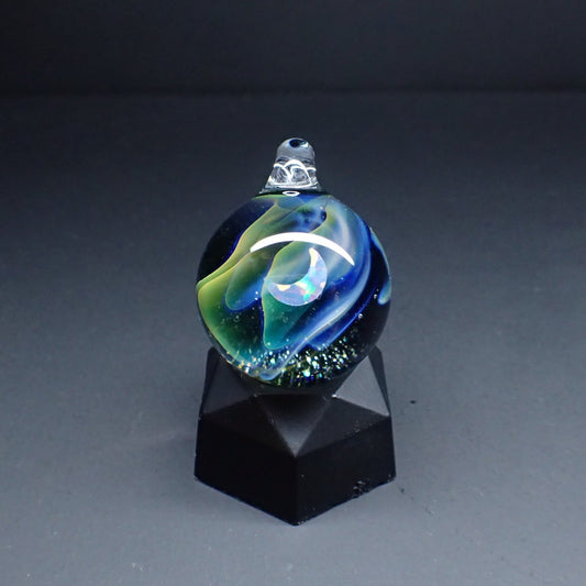 「オーロラ」ガラスペンダント