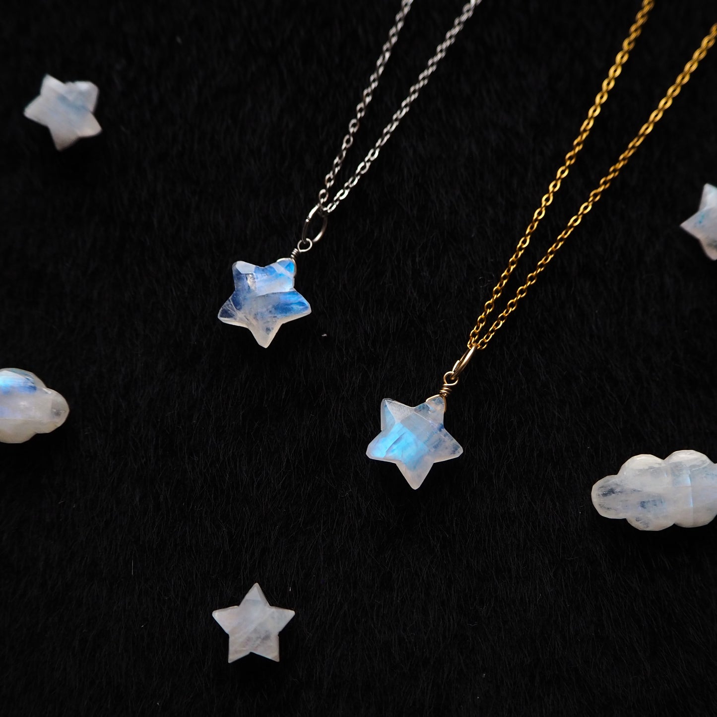 ムーンストーン 星ペンダント 12mm/天然石アクセサリー