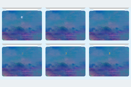 【MyMoon/iPadケース】雲海に浮かぶ月を描いた、iPadケース