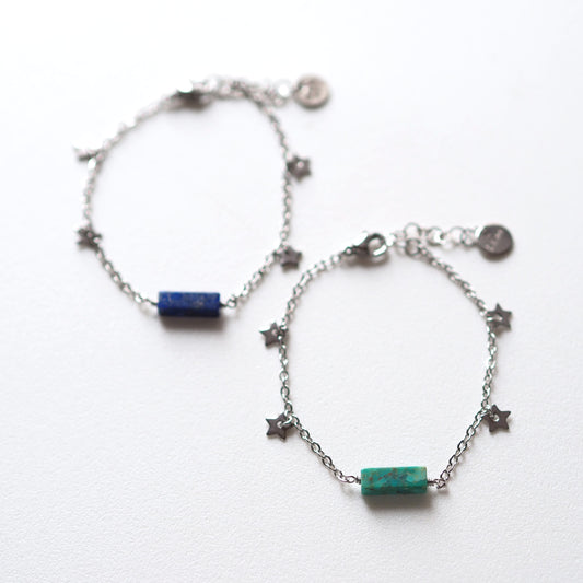 夜空のブレスレット/天然石アクセサリー