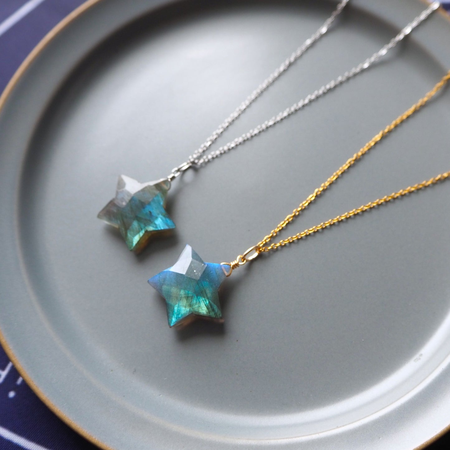 ラブラドライト 星ペンダント 20mm/天然石アクセサリー