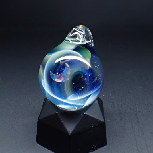 「月夜」ガラスペンダント