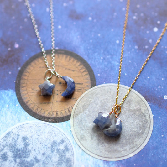 ブルーサファイア 3WAYペンダント/天然石アクセサリー