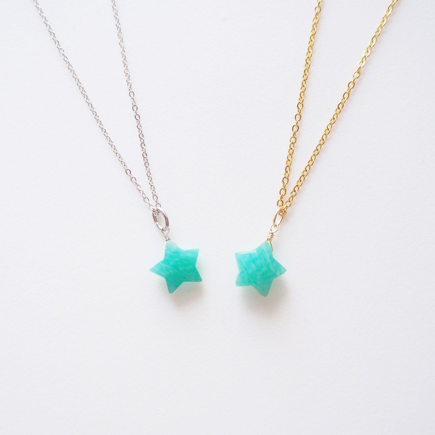 アマゾナイト 星ペンダント/天然石アクセサリー