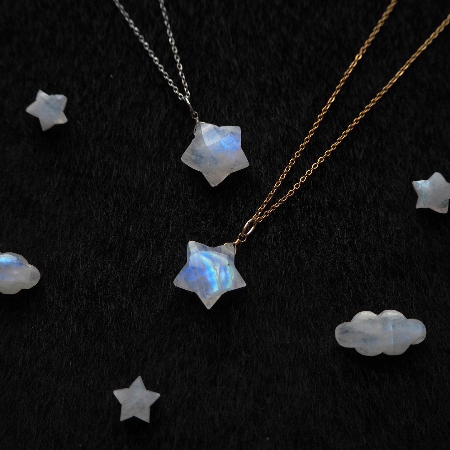 ムーンストーン 星ペンダント 16mm/天然石アクセサリー