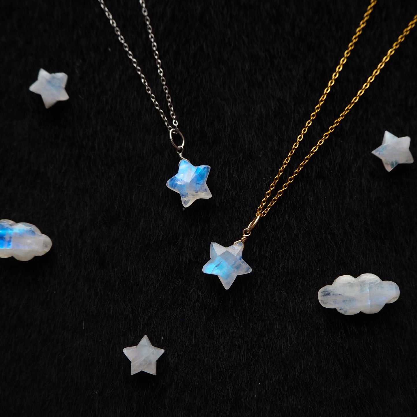 ムーンストーン 星ペンダント 12mm/天然石アクセサリー