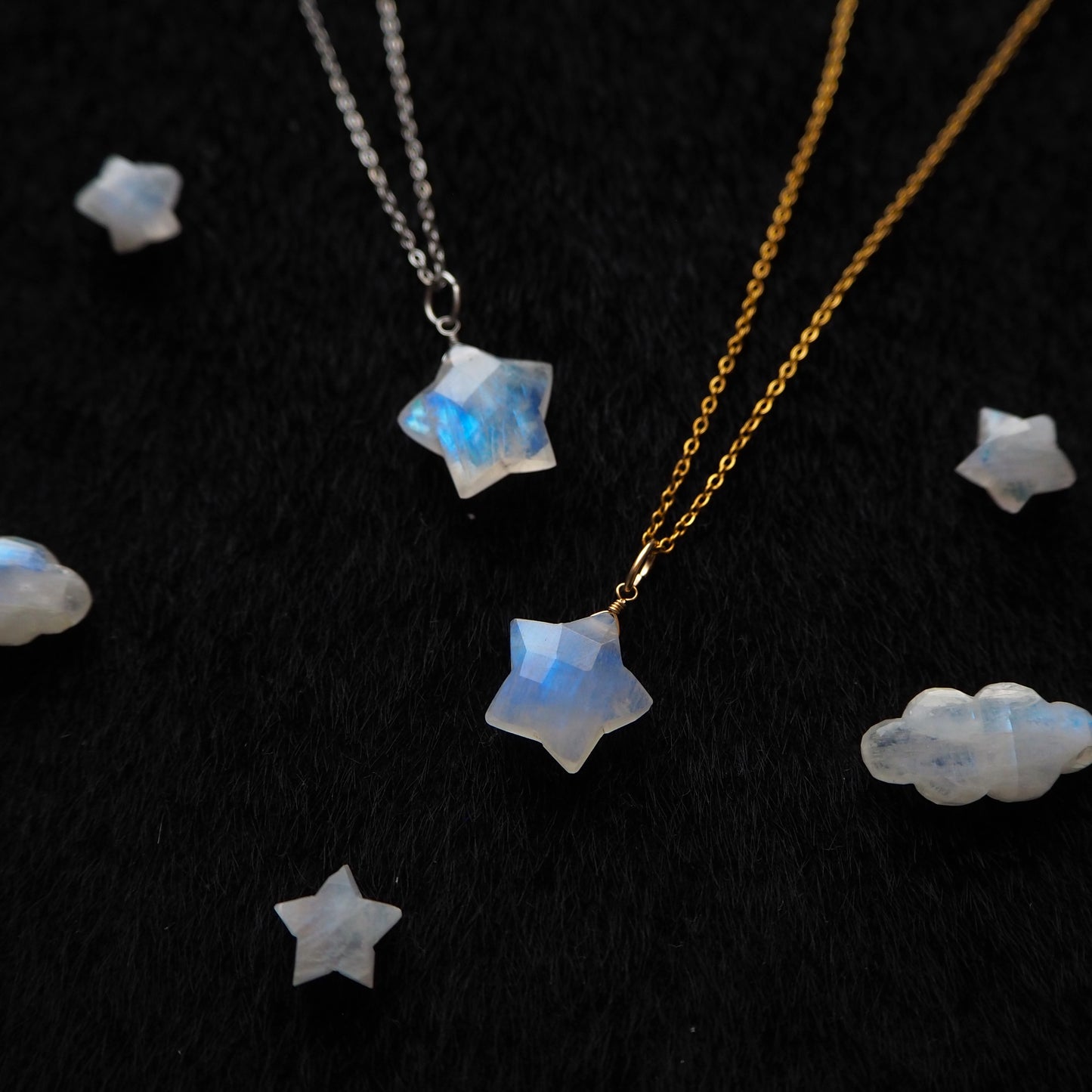 ムーンストーン 星ペンダント 14mm/天然石アクセサリー