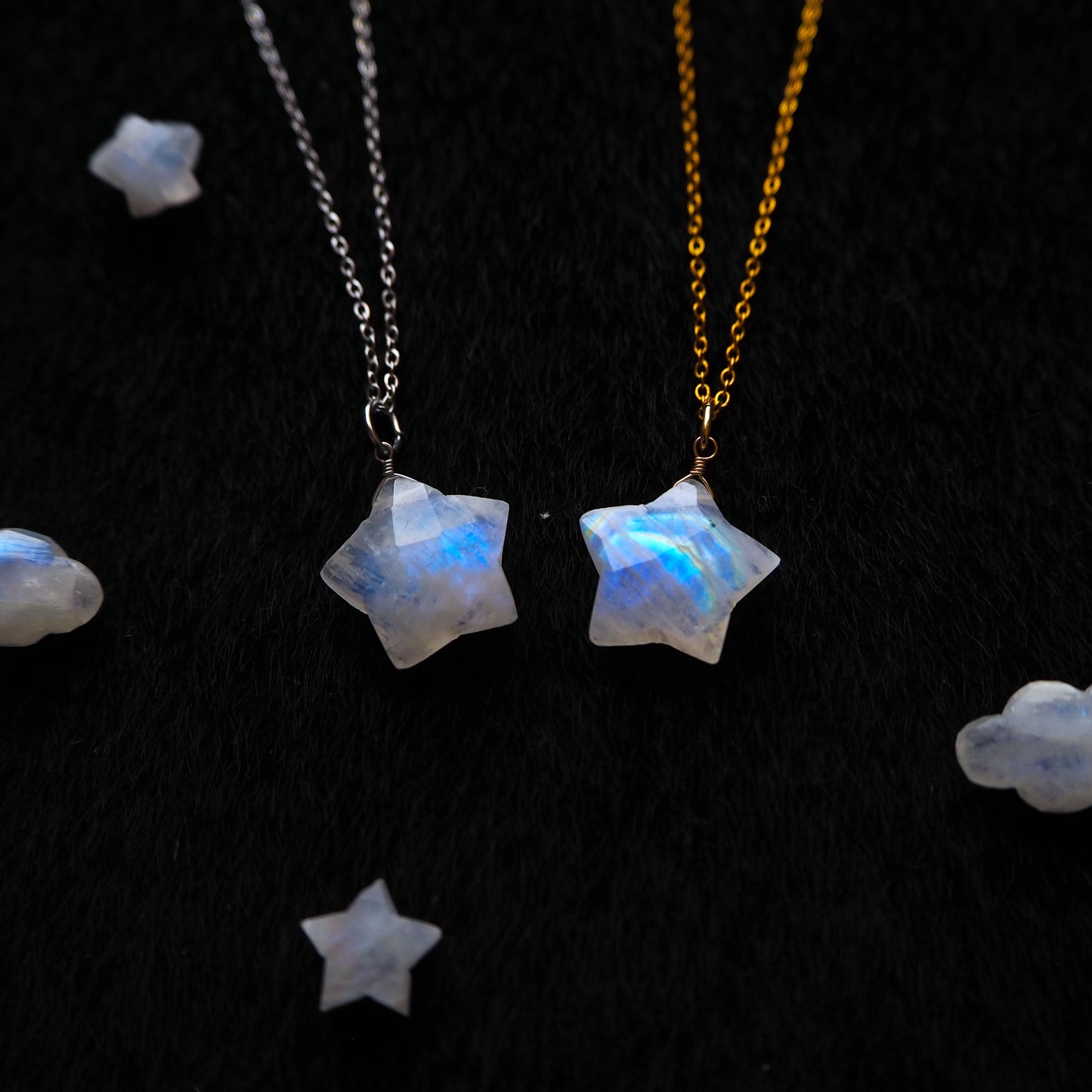 ムーンストーン 星ペンダント 16mm/天然石アクセサリー