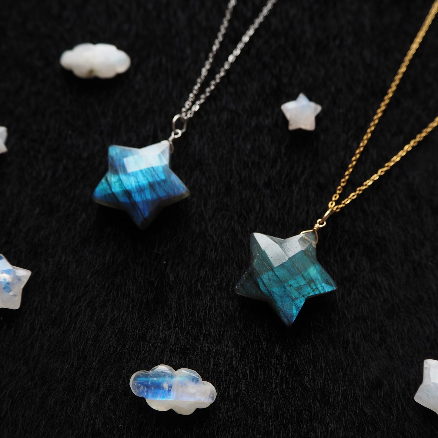 ラブラドライト 星ペンダント 22mm/天然石アクセサリー