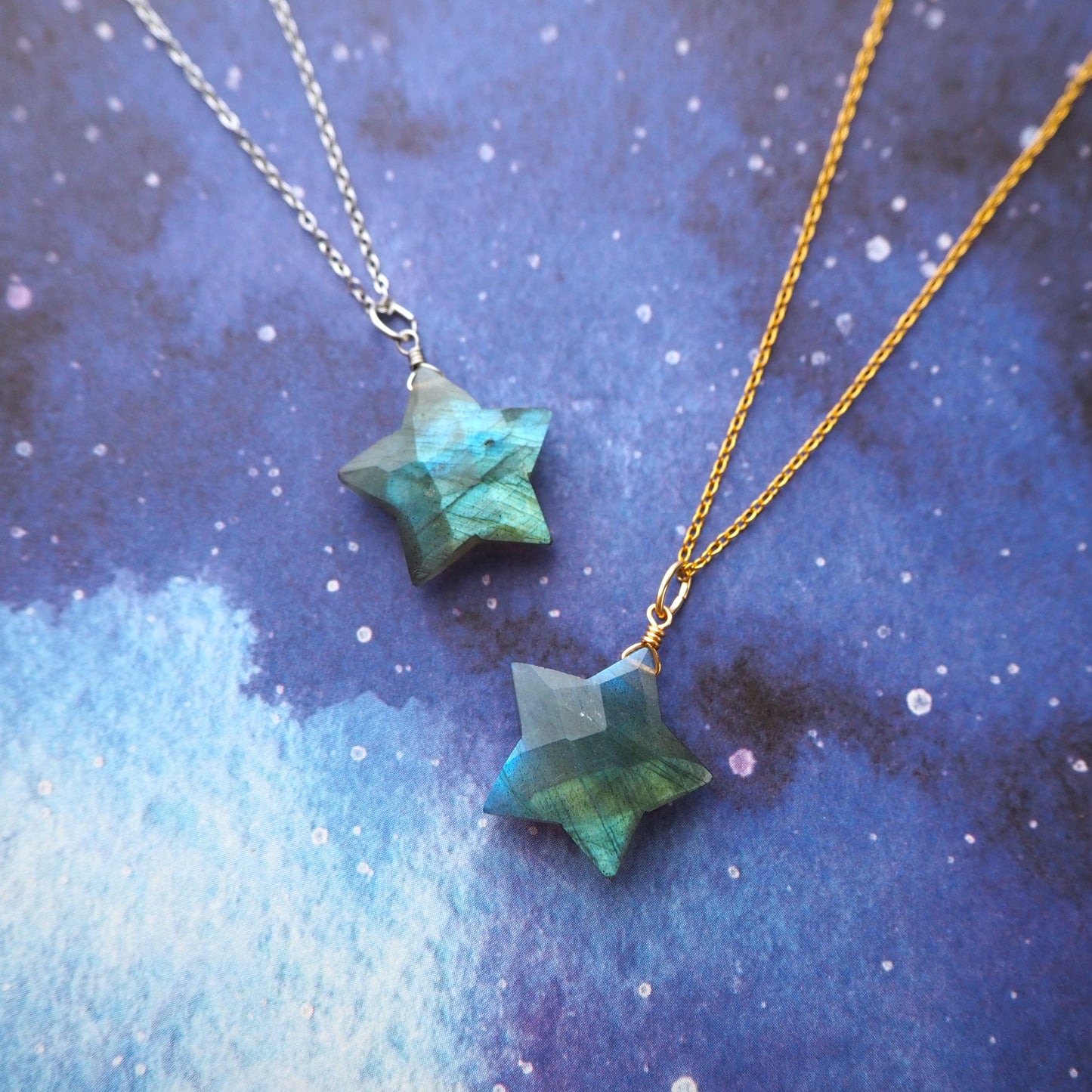 ラブラドライト 星ペンダント 20mm/天然石アクセサリー