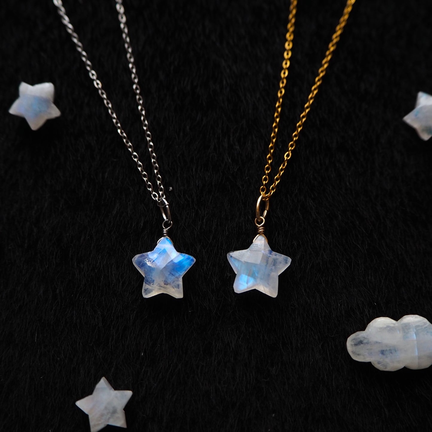 ムーンストーン 星ペンダント 12mm/天然石アクセサリー