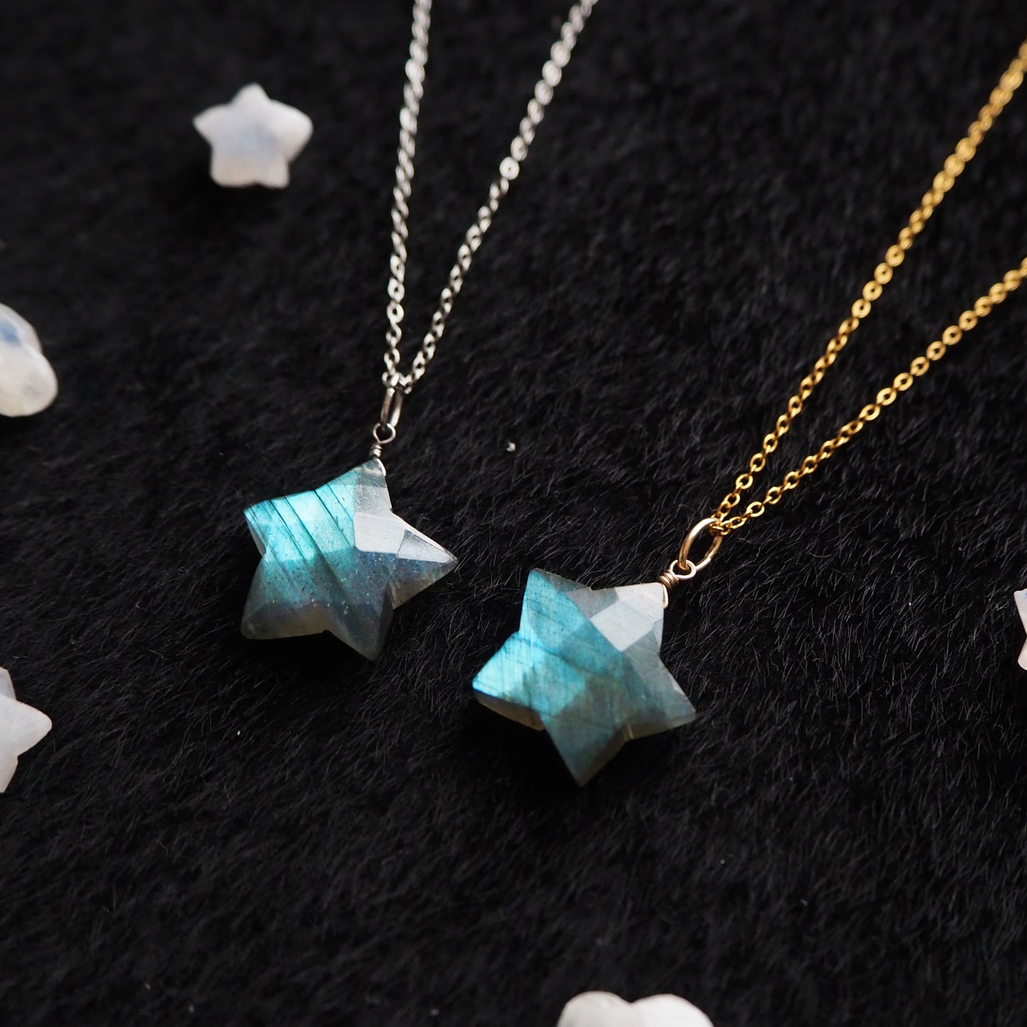 ラブラドライト 星ペンダント 18mm/天然石アクセサリー