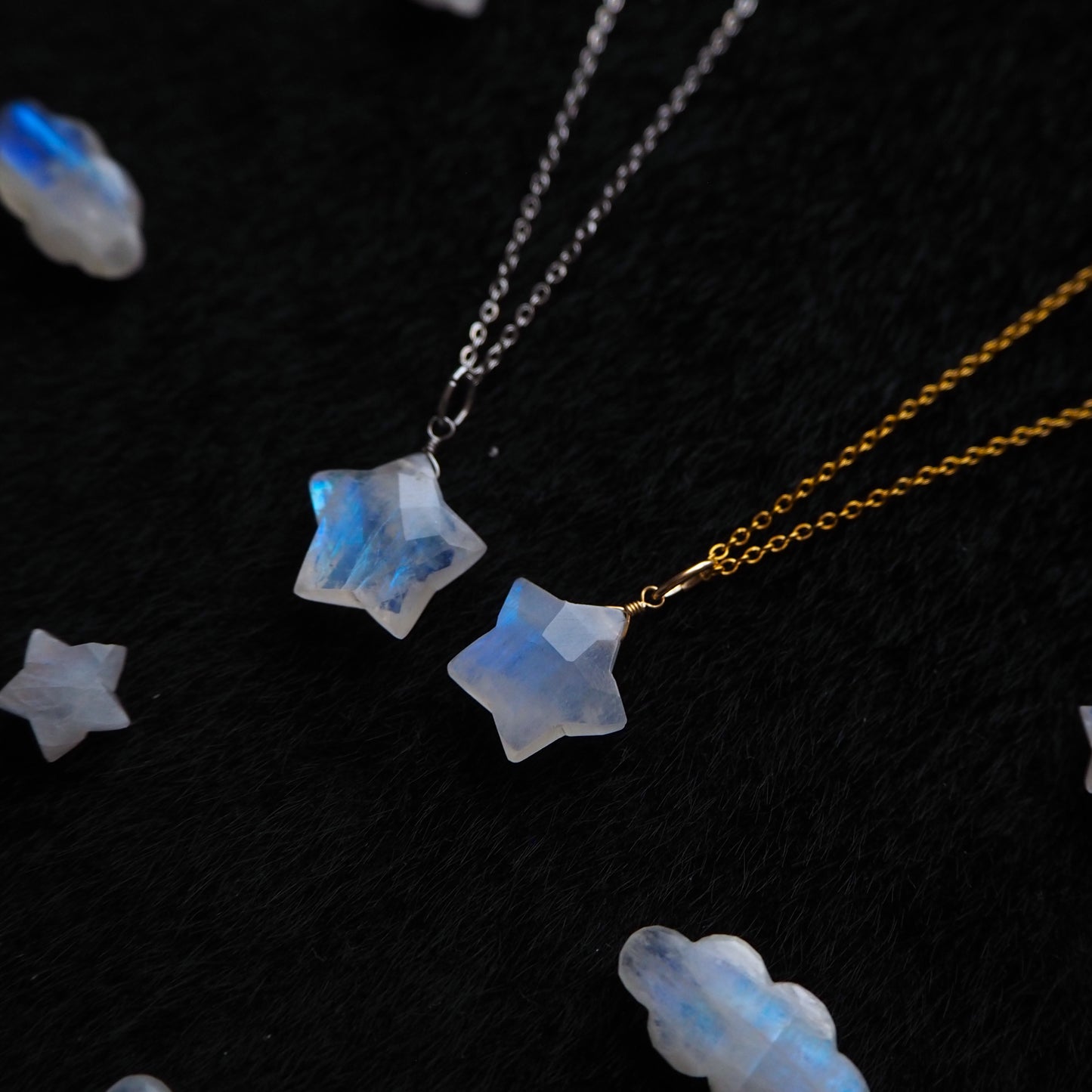 ムーンストーン 星ペンダント 14mm/天然石アクセサリー