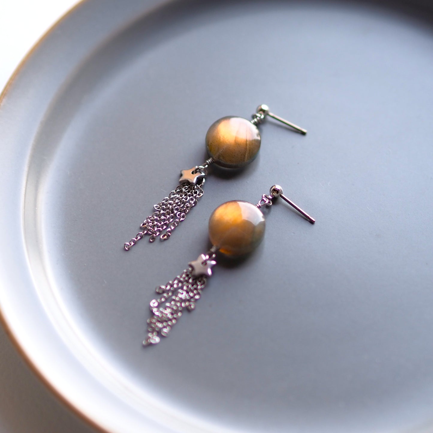 橙月―Orange moon―/天然石アクセサリー