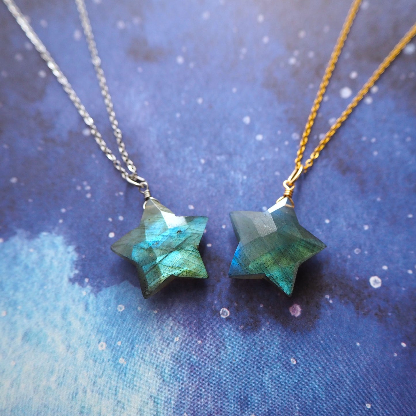 ラブラドライト 星ペンダント 20mm/天然石アクセサリー