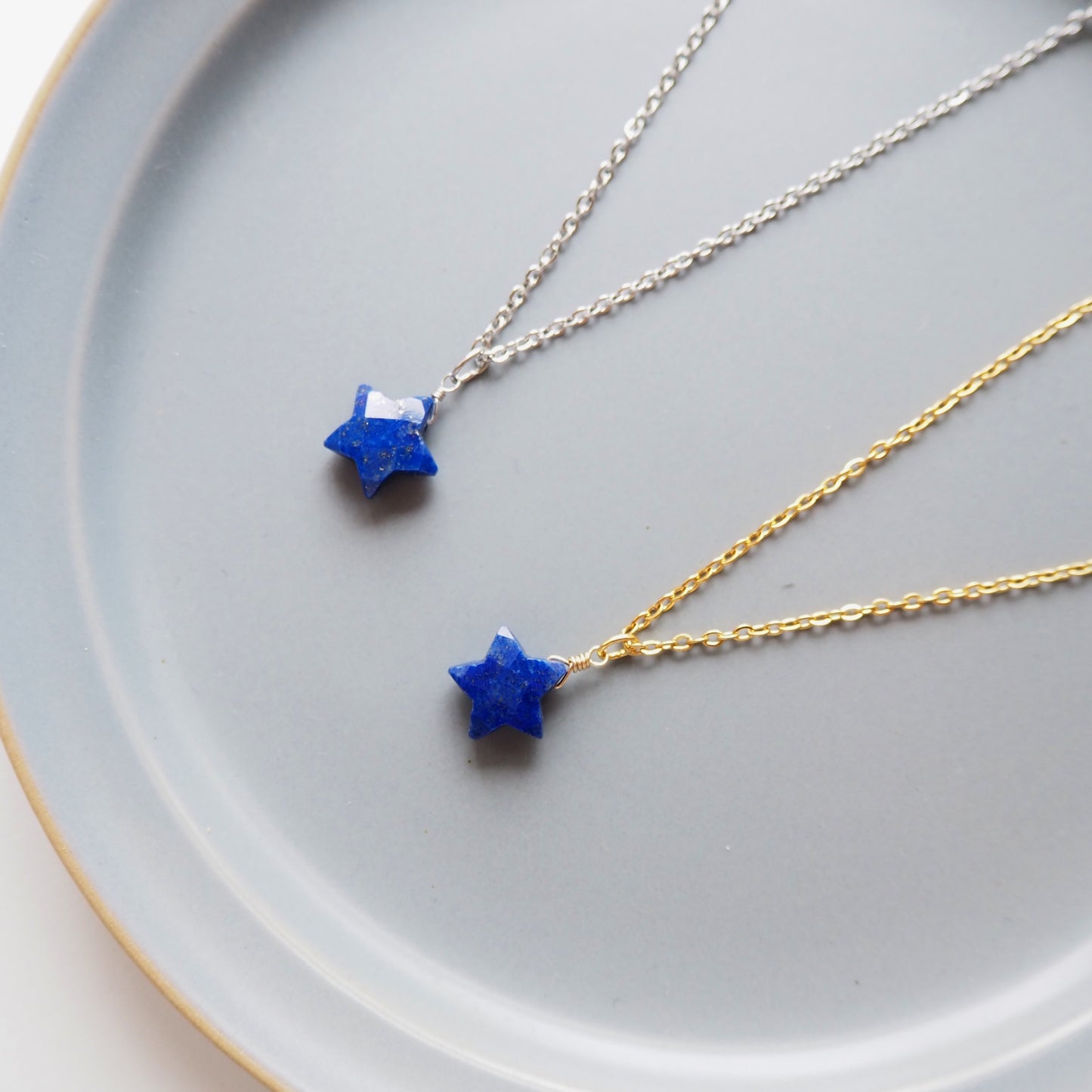 ラピスラズリ 星ペンダント/天然石アクセサリー