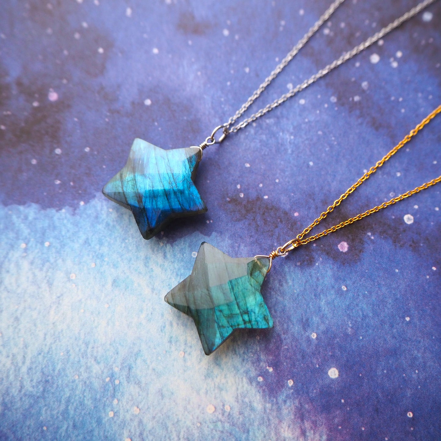 ラブラドライト 星ペンダント 22mm/天然石アクセサリー