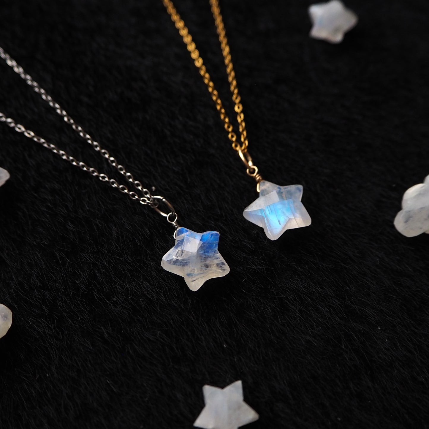 ムーンストーン 星ペンダント 12mm/天然石アクセサリー