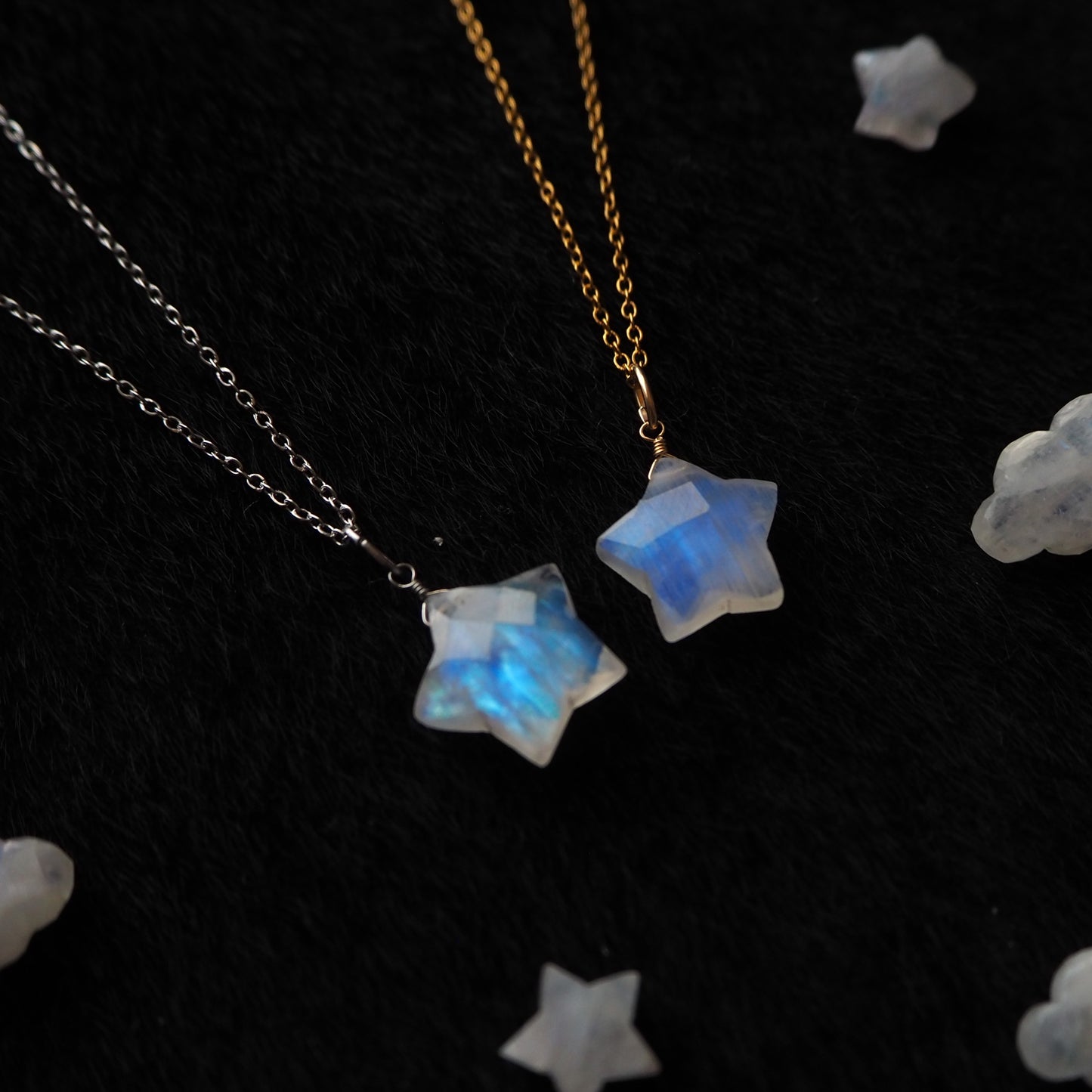 ムーンストーン 星ペンダント 14mm/天然石アクセサリー