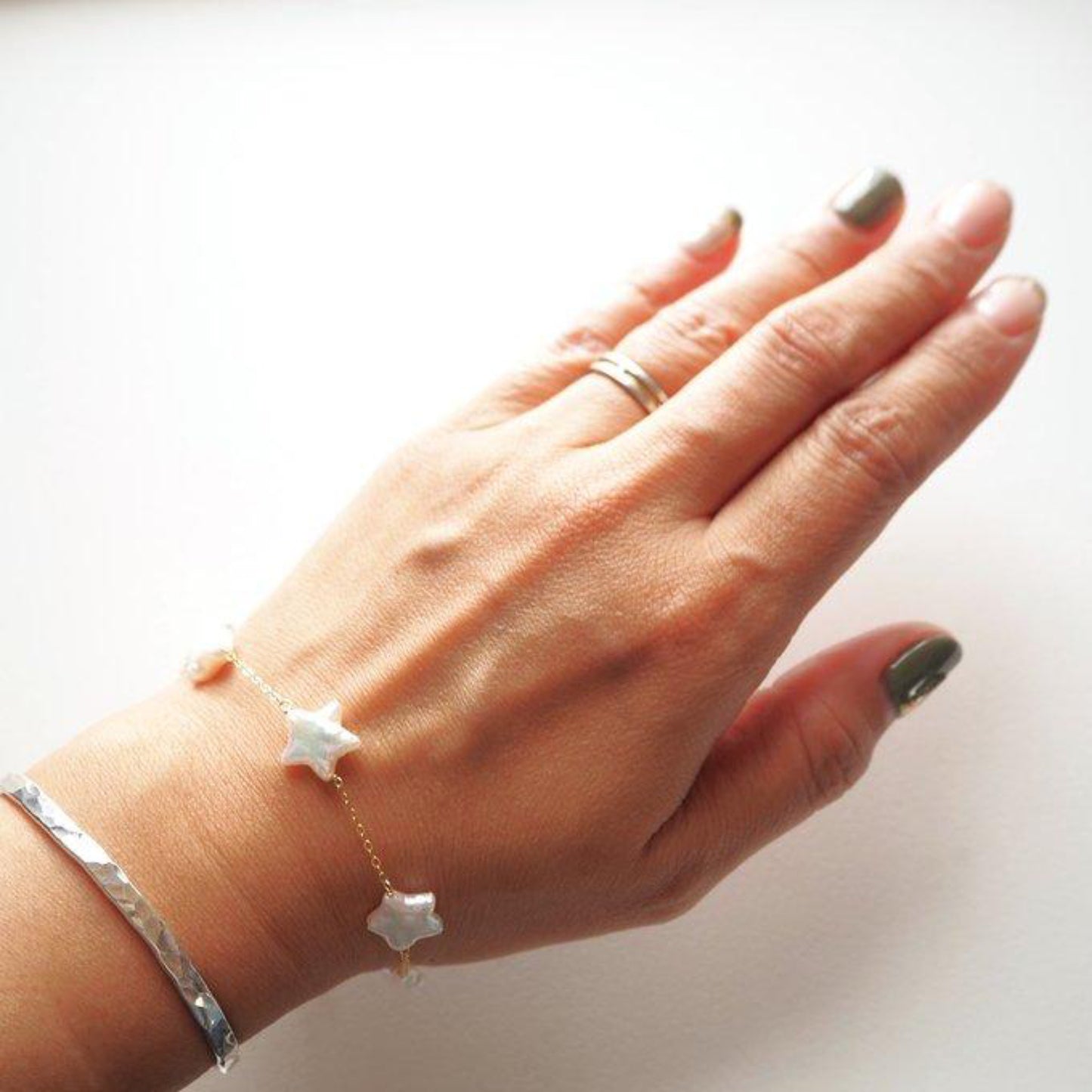 星パールブレスレット