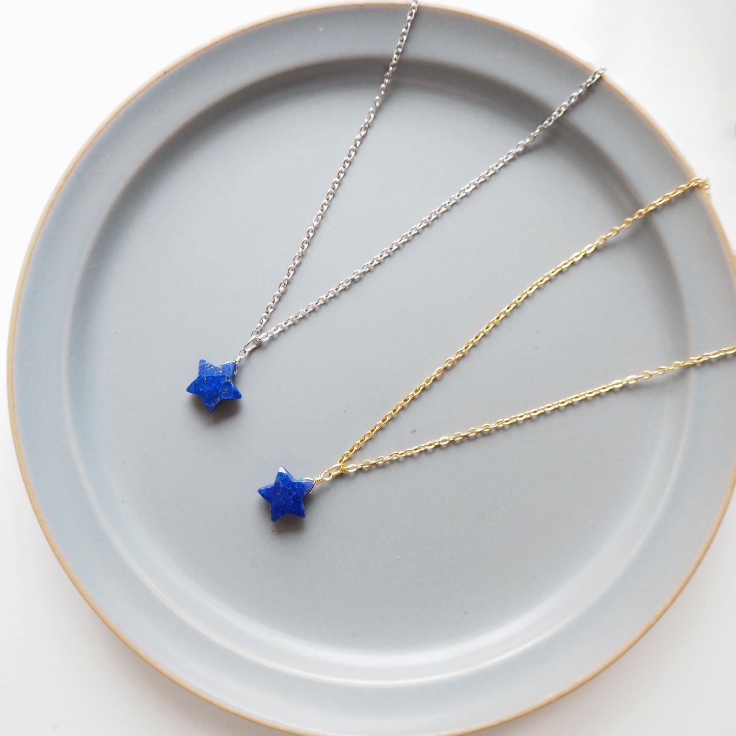 ラピスラズリ 星ペンダント/天然石アクセサリー