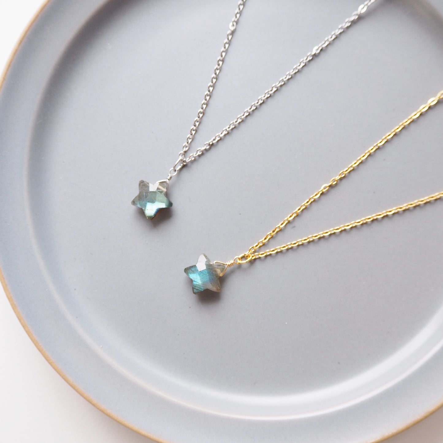 ラブラドライト 星ペンダント 10mm/天然石アクセサリー