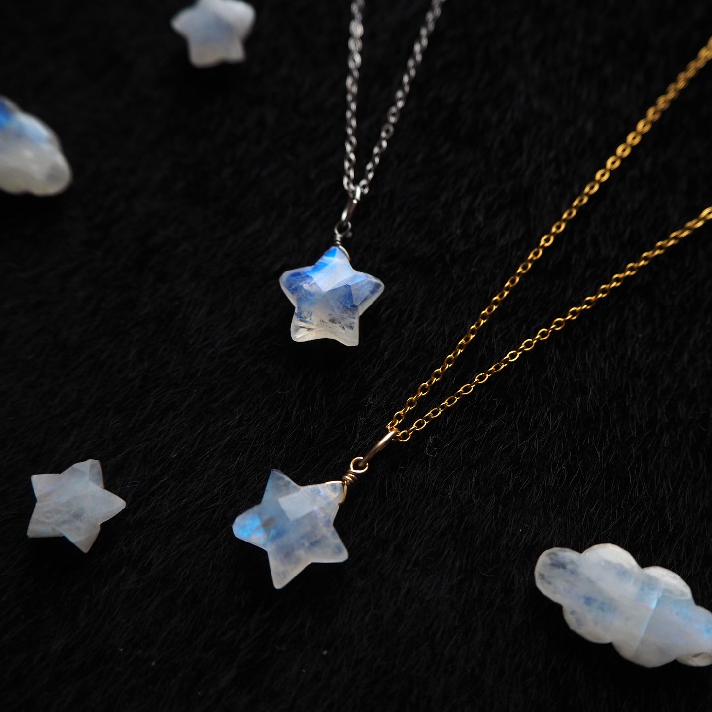 ムーンストーン 星ペンダント 12mm/天然石アクセサリー