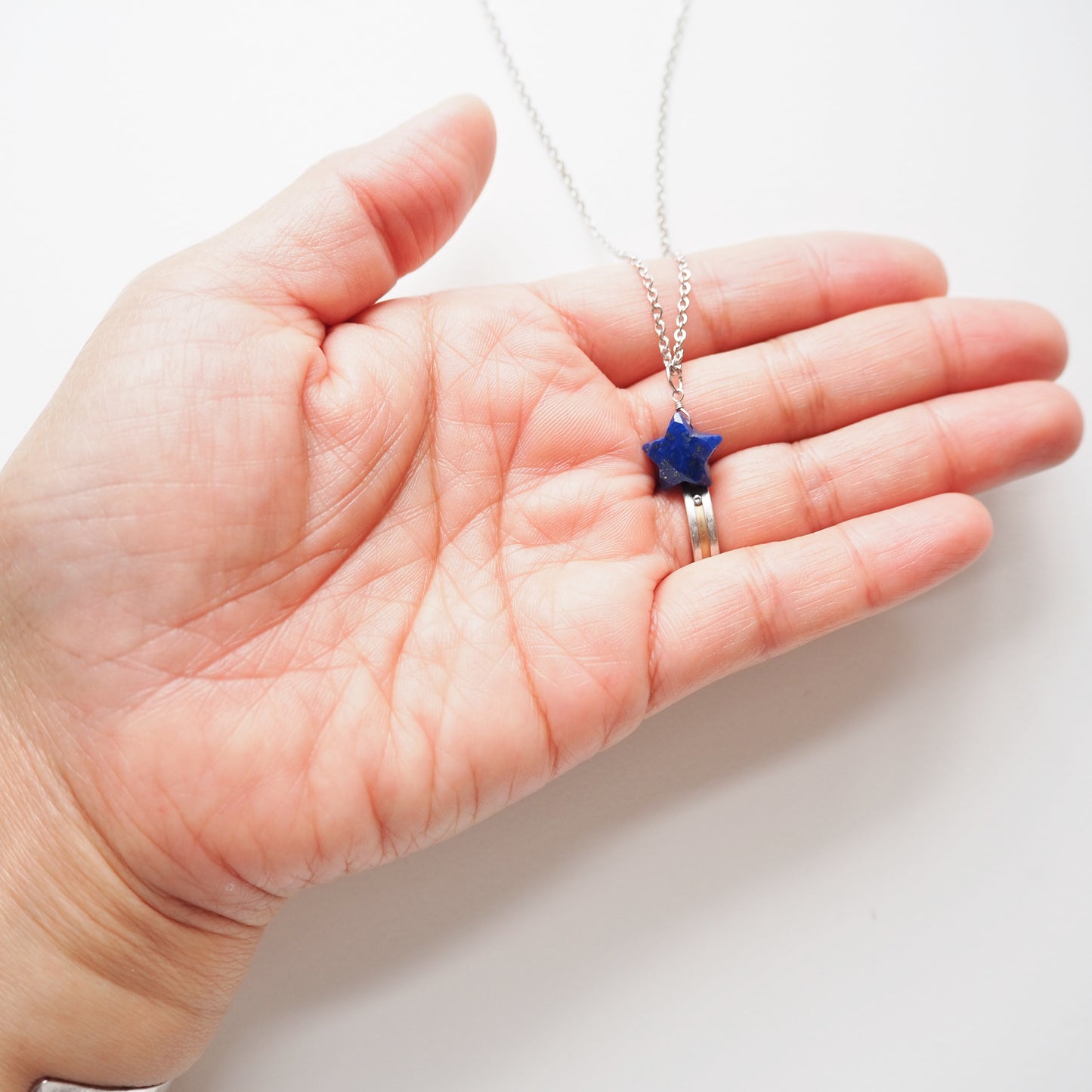ラピスラズリ 星ペンダント/天然石アクセサリー