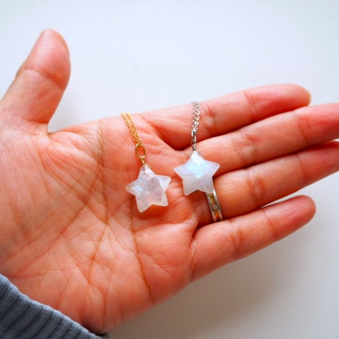 ムーンストーン 星ペンダント 16mm/天然石アクセサリー