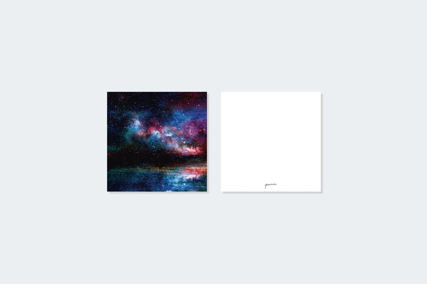 3つの景色を描いた、メッセージカードセット