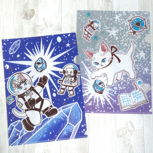 A4クリアファイル 2種セット なんと三角結晶宇宙