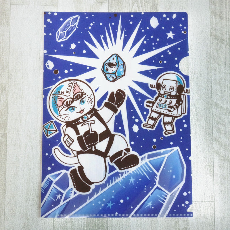 A4クリアファイル 2種セット なんと三角結晶宇宙