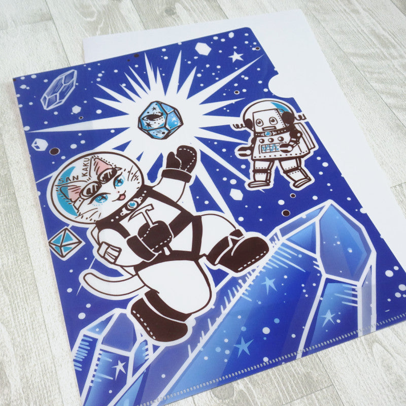 A4クリアファイル 2種セット なんと三角結晶宇宙