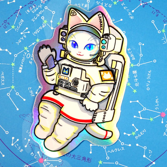 白猫マイカ 宇宙飛行士ステッカーセット