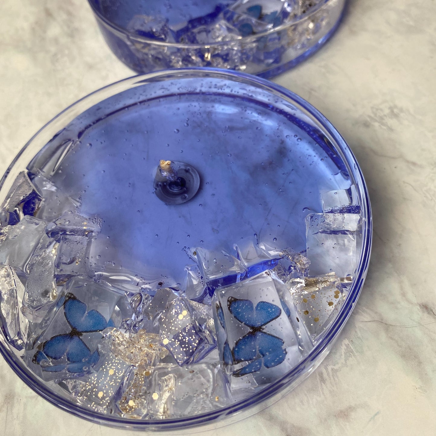 P Moon butterfly/シャーレ入りジェルキャンドル