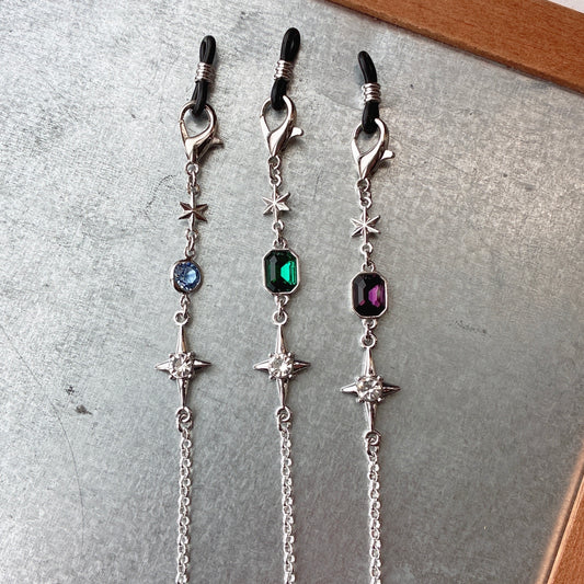 星の輝き眼鏡チェーン