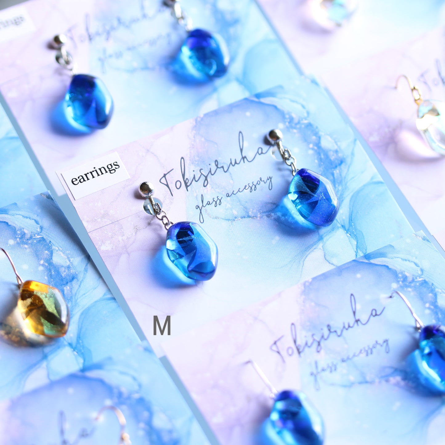 氷石glassの耳飾り ~透月/月下/心星~