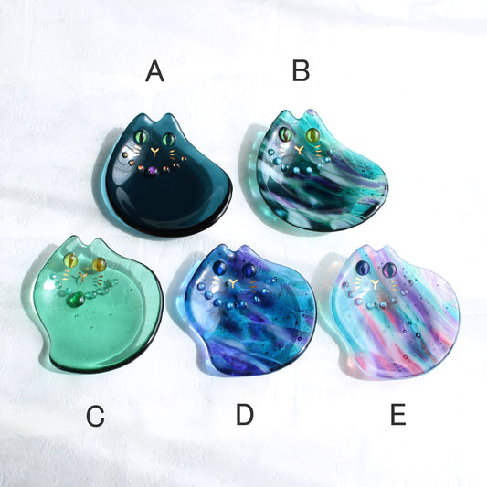 星降る夜会 glass cat『にゃん小皿』