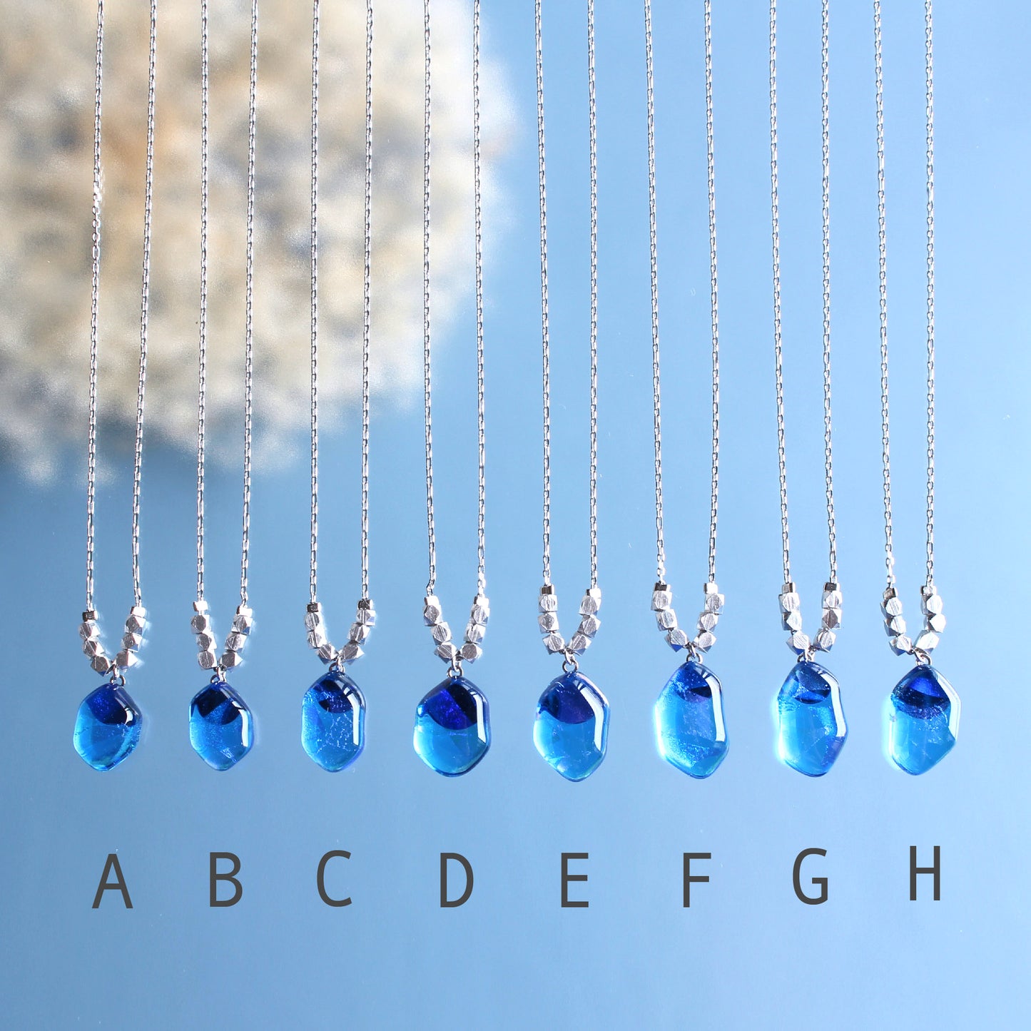 氷石glass ネックレス~ 心星 ~