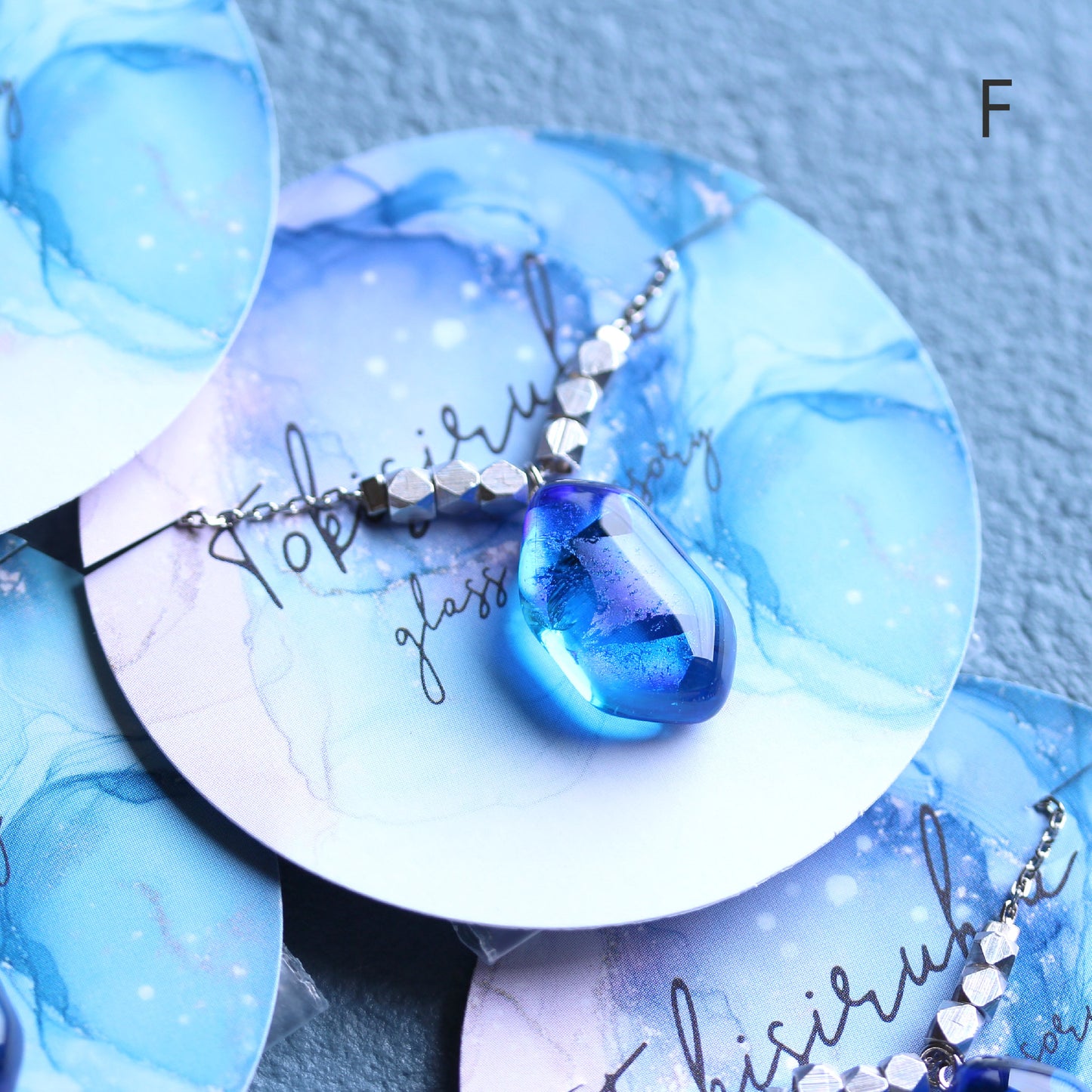 氷石glass ネックレス~ 心星 ~