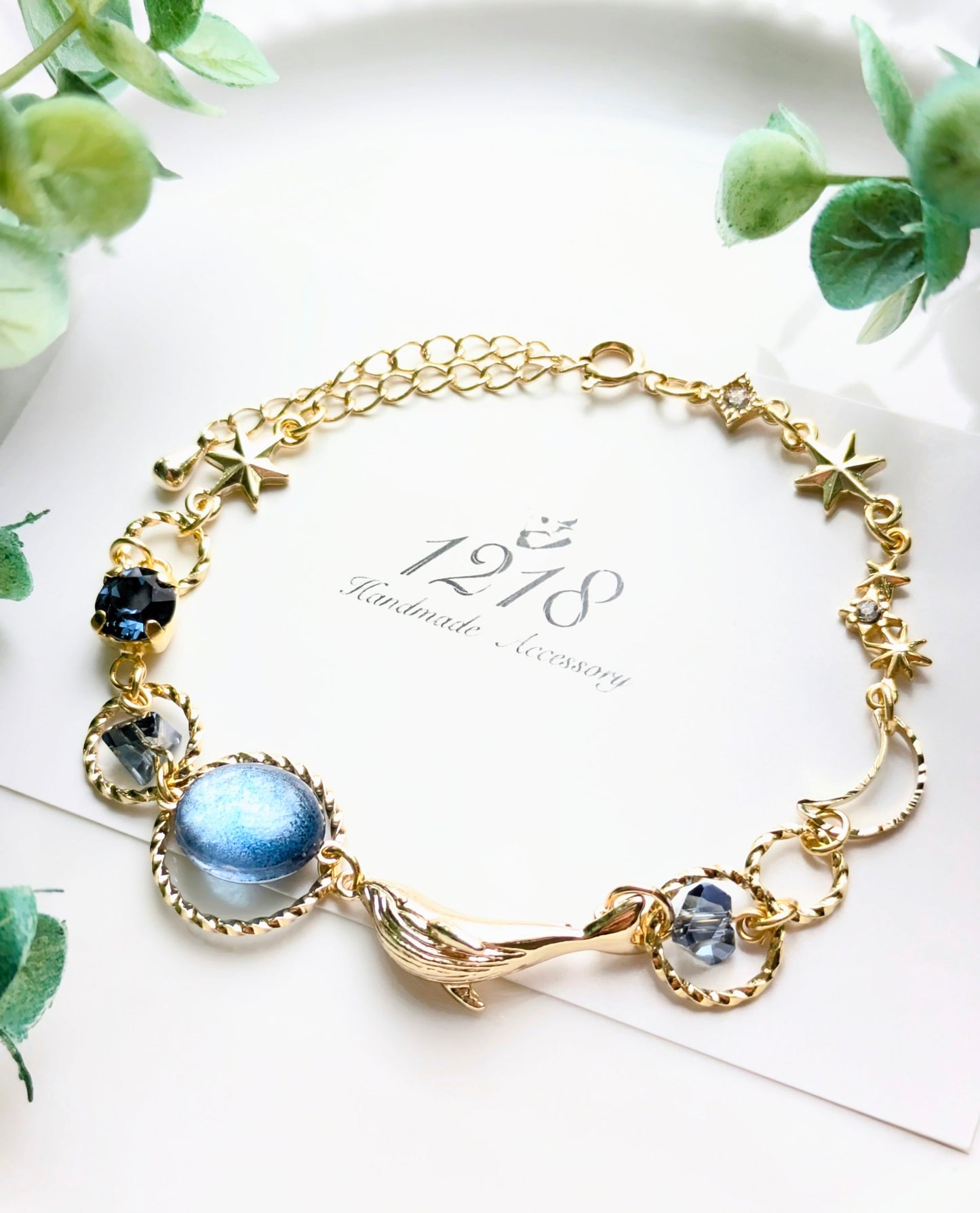 夢見るクジラは夜空を泳ぐ ブレスレット