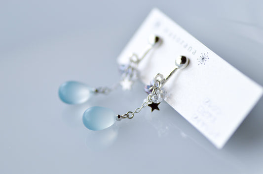 星と霞の雫イヤリングorピアス