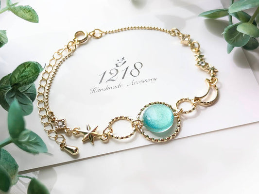 昼空に輝く月 ブレスレット