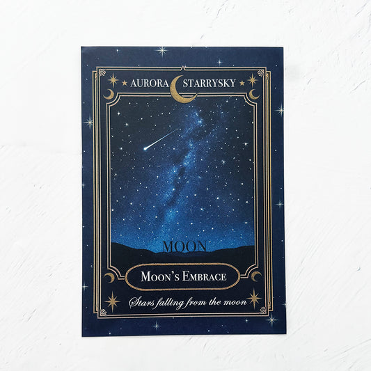 【レターセット】星空香水瓶 オーロラ ラベル柄