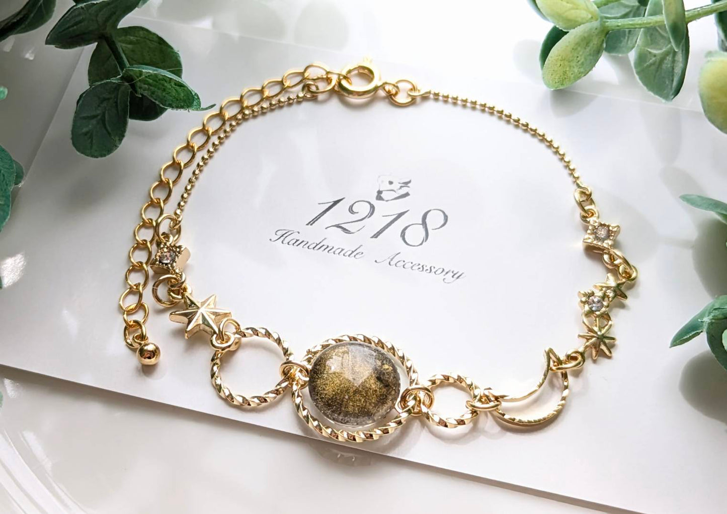 真夜中に輝く月 ブレスレット