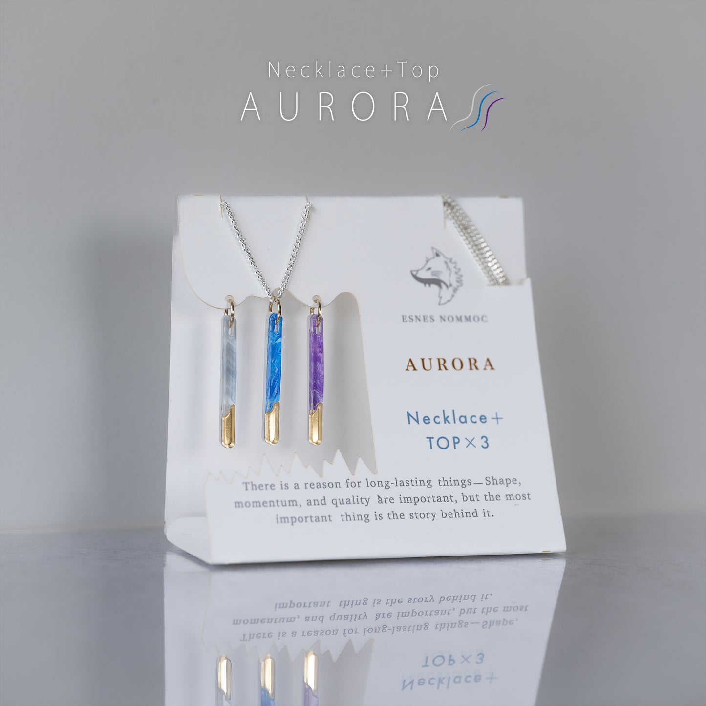 3カラーネックレス“AURORA”