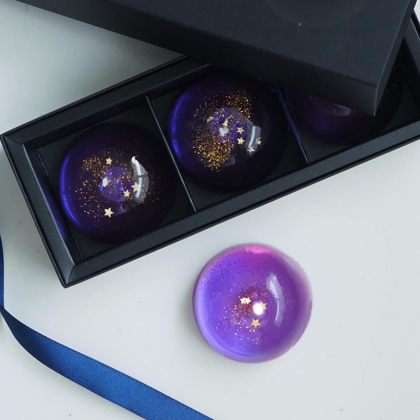 紫空(しくう)アロマキャンドル/金木犀