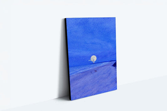 【 50点限定 】月あかりの浜辺を描いた、アートパネル