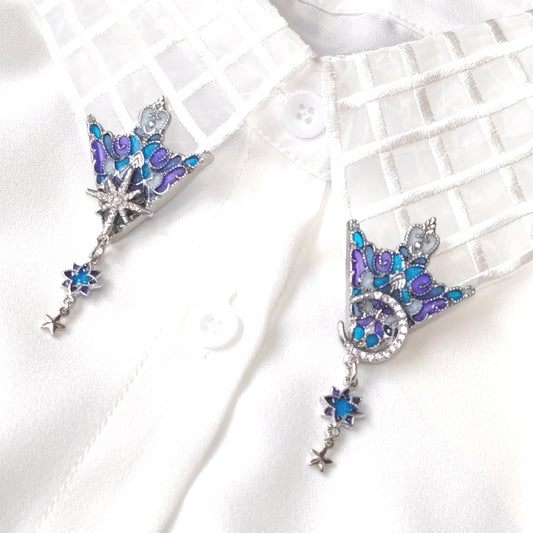 星月夜の襟飾り